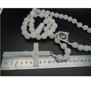 Glow in the Dark Wall Rosary Cross for Prayerful Decor, Wall Crosses & Wall Decor product image 2