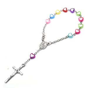 Colorful Heart Cross Bead Bracelet for Children, Bracelets product image 2