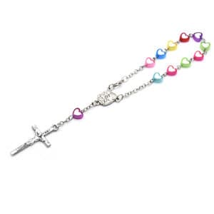 Colorful Heart Cross Bead Bracelet for Children, Bracelets product image 3