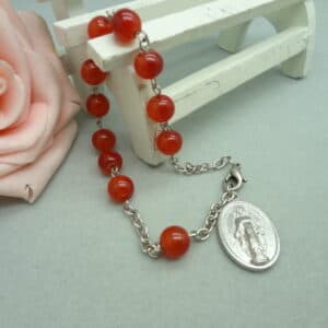 Red Bead Cross Bracelet for Prayerful Style, Bracelets product image 5