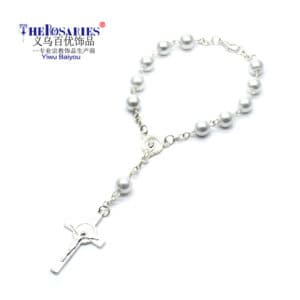 White Rosary Bracelet for Prayer-Inspired Style, Bracelets product image 2