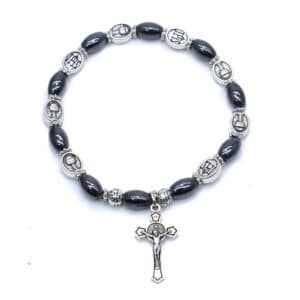 Virgin Mary Cross Bracelet with Devotional Beads, Bracelets product image 4