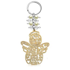 Angel Heart Cross Baptism Pendant for DIY Keepsakes, Baptism Gifts product image 2
