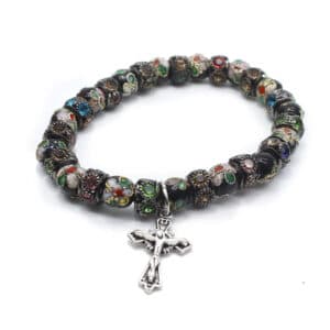 Sparkling Cross Bracelet with Handcrafted Detail, Bracelets product image 2
