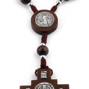 Saint Benedict Car Rosary Hanger for Daily Drives, Car Rosary Hangers product image 2