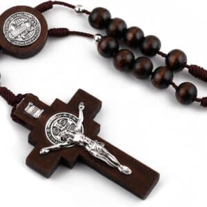 Saint Benedict Car Rosary Hanger for Daily Drives, Car Rosary Hangers product image 3