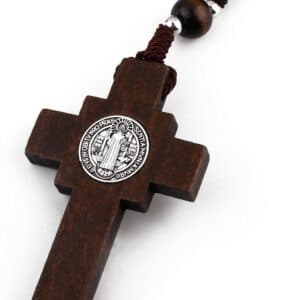 Saint Benedict Car Rosary Hanger for Daily Drives, Car Rosary Hangers product image 5