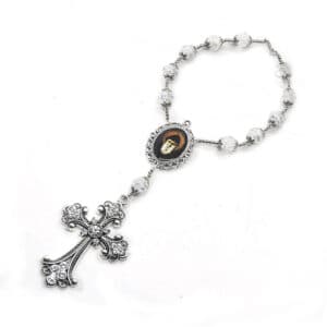 Single-Strand Cross Car Rosary Hanger for Vehicle Decor, Car Rosary Hangers product image 2