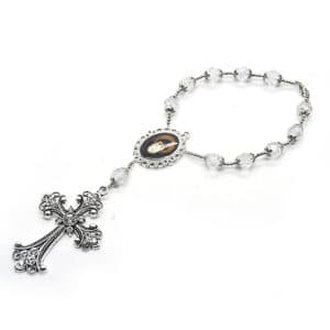 Single-Strand Cross Car Rosary Hanger for Vehicle Decor, Car Rosary Hangers product image 3