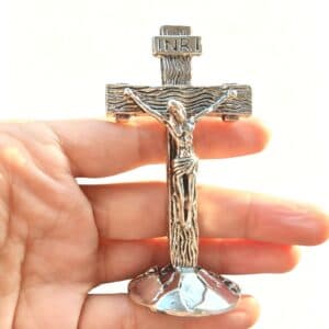 Antique Silver Cross Car Pendant Mini Display Accent, Cross Car Pendants product image 2
