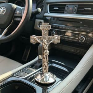 Antique Silver Cross Car Pendant Mini Display Accent, Cross Car Pendants product image 4