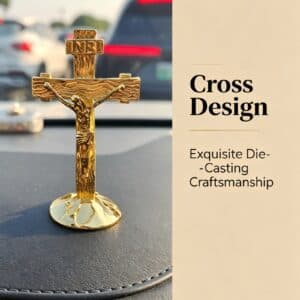 Gold Cross Car Pendant Decorative Display Accent, Cross Car Pendants product image 3