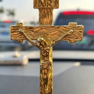Gold Cross Car Pendant Decorative Display Accent, Cross Car Pendants product image 5