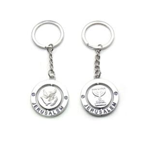 First Communion Dove Chalice Keyring with Cross Charm, First Communion product image 2