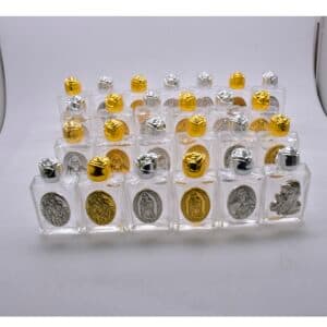 Rose Square Holy Water Bottle for Prayer Displays, Holy Water Bottles product image 5
