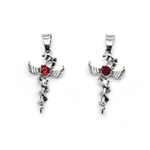 Angel Heart Cross Necklace, Necklaces & Pendants product image 2