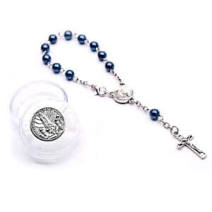 Cross Rosary Bracelet Gift Set in a presentation box