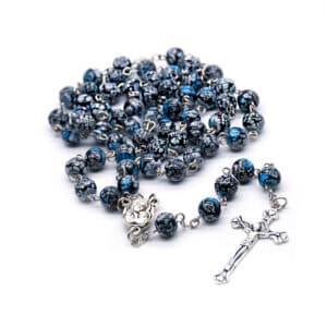 Brown Beaded Cross Rosary Necklace for Devotional Styling, Rosaries product image 4