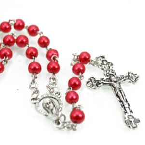 Three-Color Beaded Cross Rosary for Prayerful Reflection, Rosaries product image 3