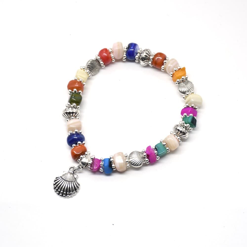Colorful Ocean Bead Bracelet with a bright coastal-inspired beaded design
