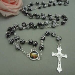 Cross Rose Bead Rosary for Devotional Wear, Rosaries product image 2