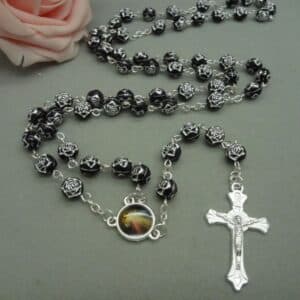 Cross Rose Bead Rosary for Devotional Wear, Rosaries product image 3