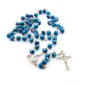 Violet Cross Rosary Necklace for Reflection, Rosaries product image 4
