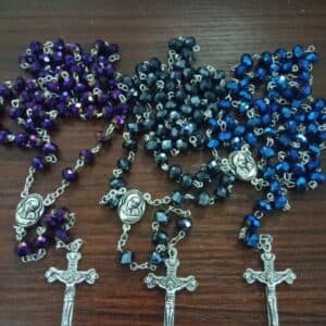 Violet Cross Rosary Necklace for Reflection, Rosaries product image 5