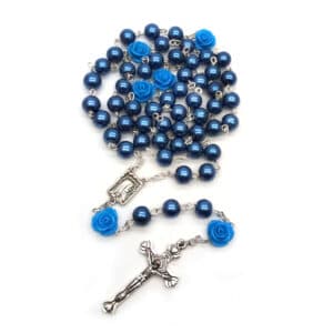 Red Rose Cross Rosary for Devotional Wear, Rosaries product image 4