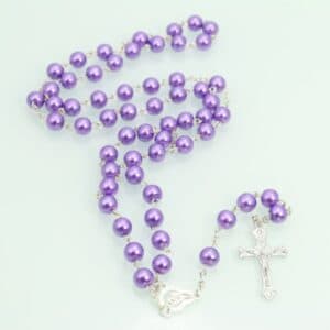 Cross Bead Rosary Necklace for Devotional Gifting, Rosaries product image 2