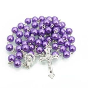 Cross Bead Rosary Necklace for Devotional Gifting, Rosaries product image 3