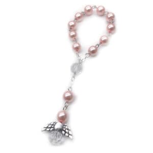 Pink Angel Wing Rosary for Handheld Devotion, Rosaries product image 4
