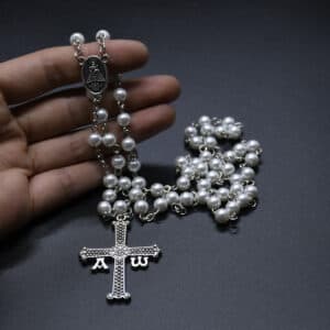 Classic Cross Rosary Necklace for Devotional Style, Rosaries product image 2
