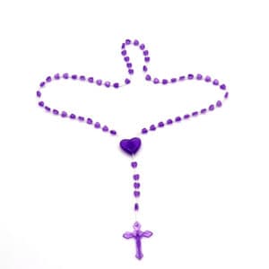 Glow Heart Rosary Necklace with Cross Detail, Rosaries product image 4