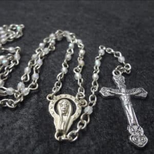 Mini Bead Chain Rosary Necklace with Cross, Rosaries product image 2