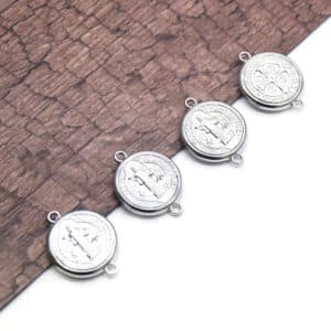 St Benedict Double-Hole Rosary Connector, Rosary Accessories商品图片 3