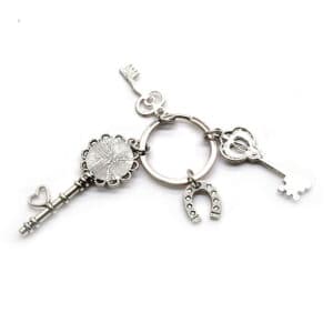Horseshoe Flower Keychain Charm for DIY Accessories, Rosary Accessories product image 3