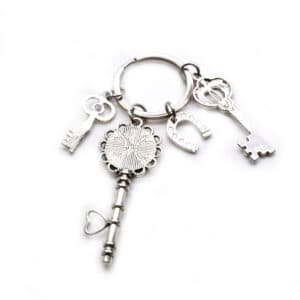 Horseshoe Flower Keychain Charm for DIY Accessories, Rosary Accessories product image 5