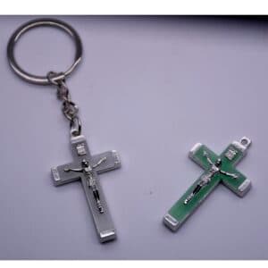 Green Glow Cross Pendant for Rosary DIY, Rosary Accessories商品图片 5
