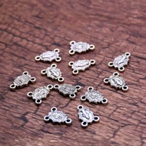 Mary Triangle Rosary Connector for DIY Necklaces, Rosary Accessories product image 2