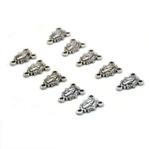 Mary Triangle Rosary Connector for DIY Necklaces, Rosary Accessories product image 3