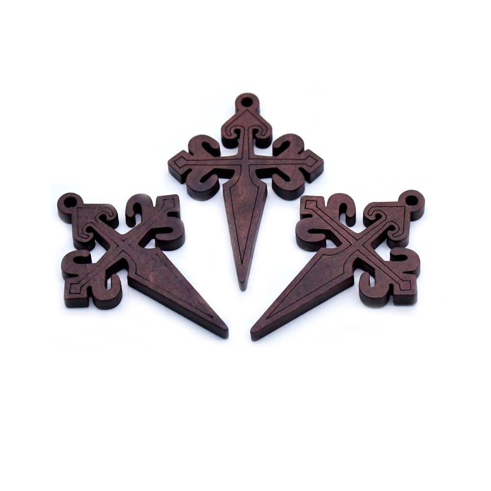Santiago Cross Rosary Pendants for DIY rosary designs