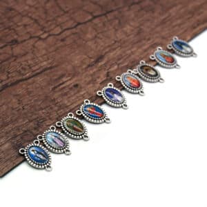 Portrait Triangle Rosary Connector for DIY Necklace Designs, Rosary Accessories product image 3