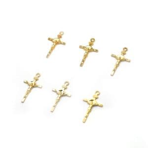 Cross Pendant Rosary Necklace Charms for handmade rosary designs