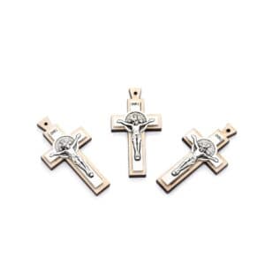 Antique-Style Crucifix Pendants for rosary accessory crafting