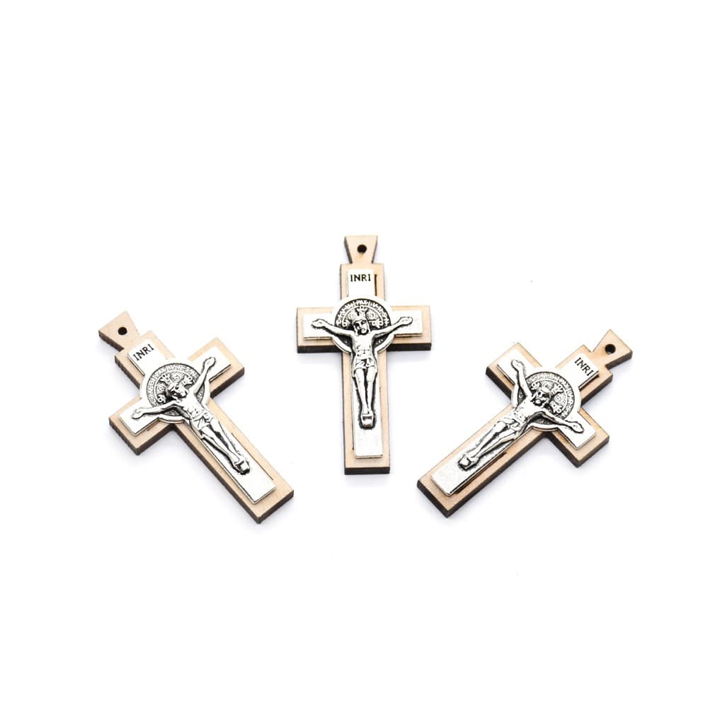 Antique-Style Crucifix Pendants for rosary accessory crafting