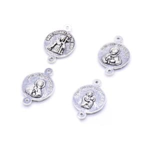 Saint Two-Hole Rosary Connector Set, Rosary Accessories商品图片 2