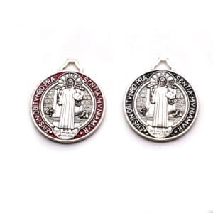 Black Saint Benedict Pendant Charm for Rosary DIY, Rosary Accessories product image 2