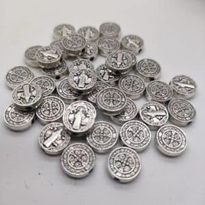 Saint Benedict Through-Hole Charm for Rosary DIY, Rosary Accessories商品图片 2