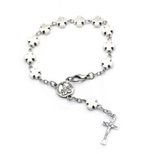Vintage Cross Bead Rosary Bracelet for Devotional Wear, Rosary Accessories商品图片 5